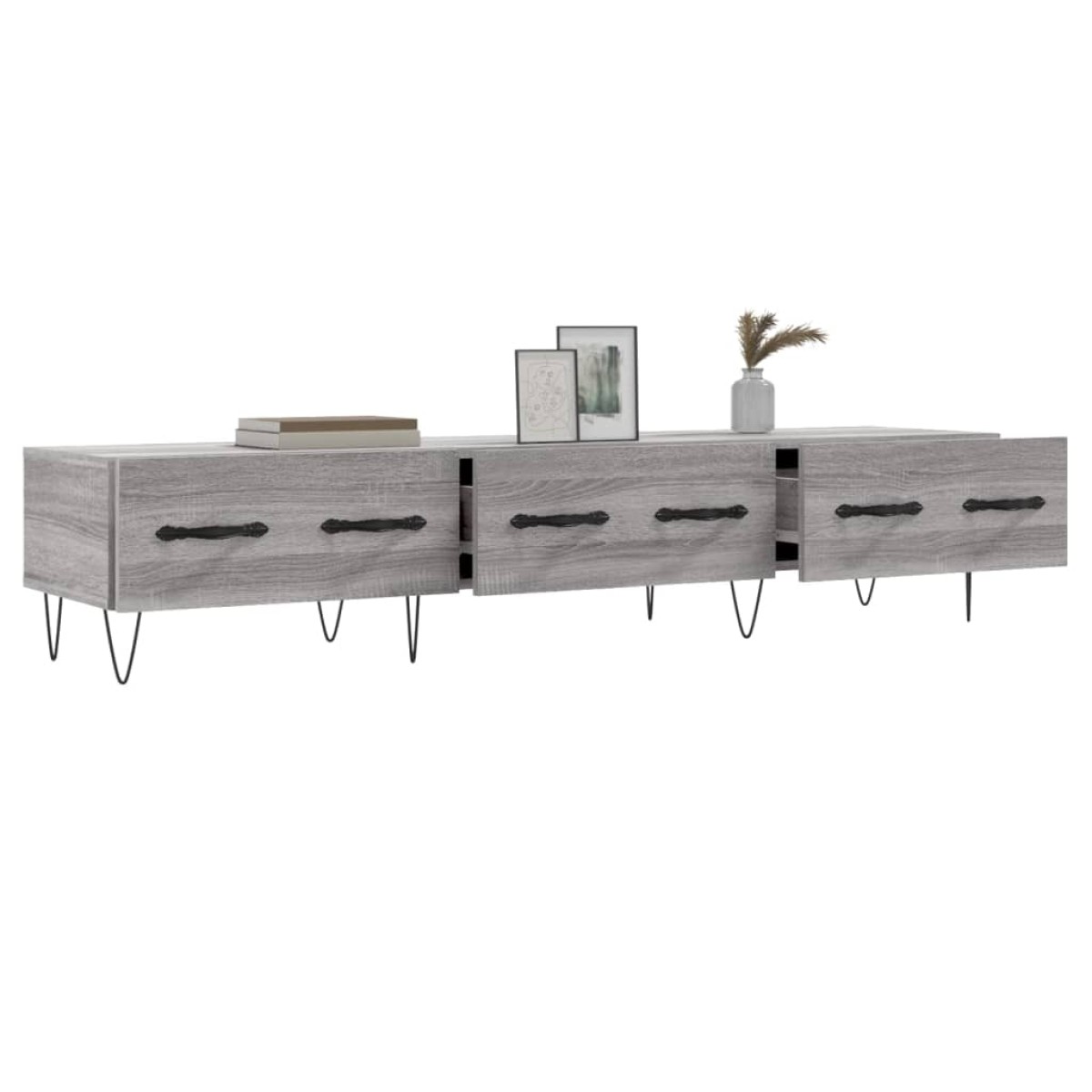 vidaXL Έπιπλο Τηλεόρασης Γκρι Sonoma 150 x 36 x 30 εκ. Επεξεργ. Ξύλο