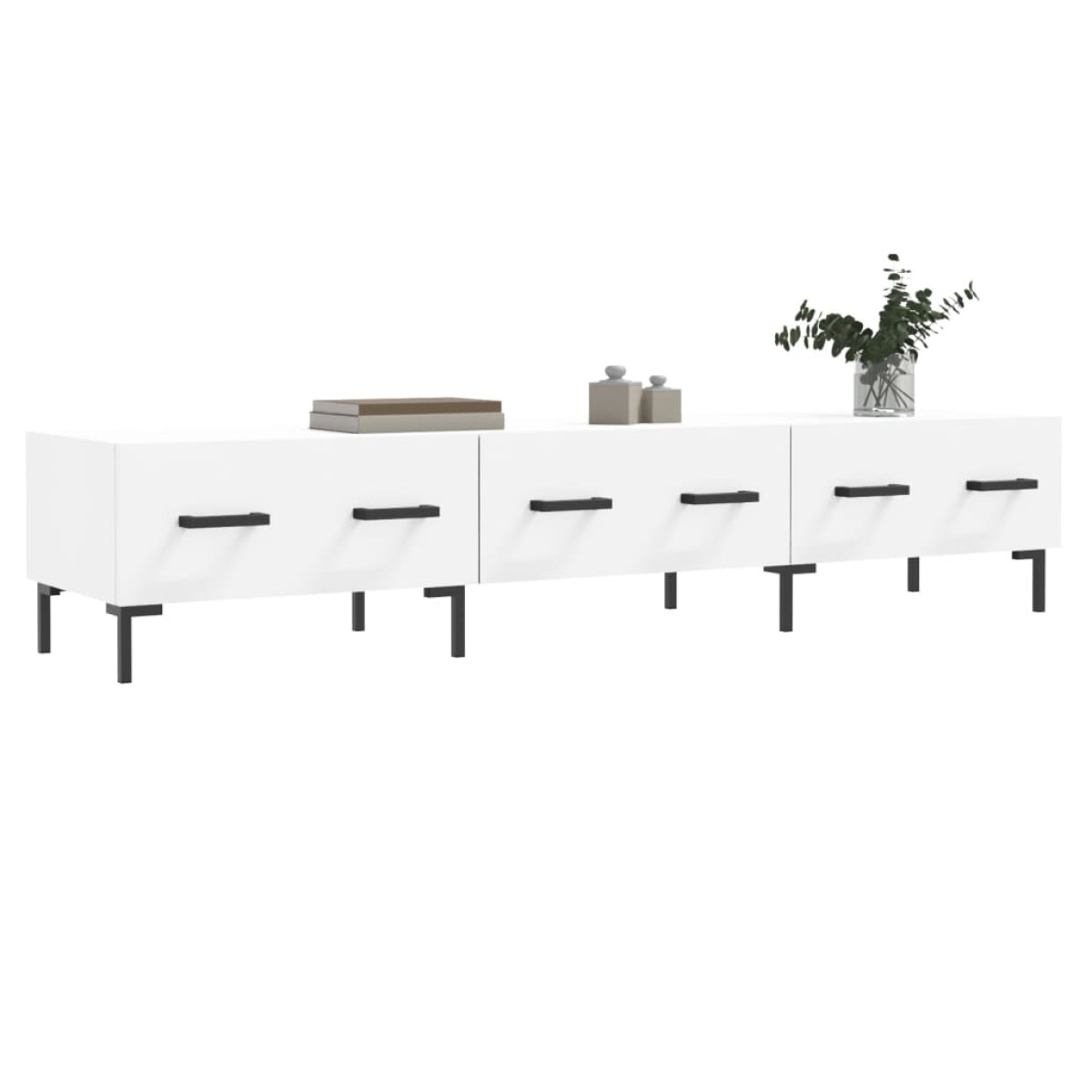 vidaXL Έπιπλο Τηλεόρασης Λευκό 150x36x30 εκ. από Επεξεργασμένο Ξύλο