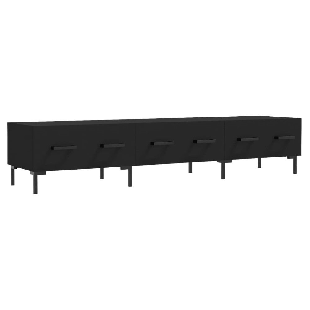 vidaXL Έπιπλο Τηλεόρασης Μαύρο 150x36x30 εκ. από Επεξεργασμένο Ξύλο