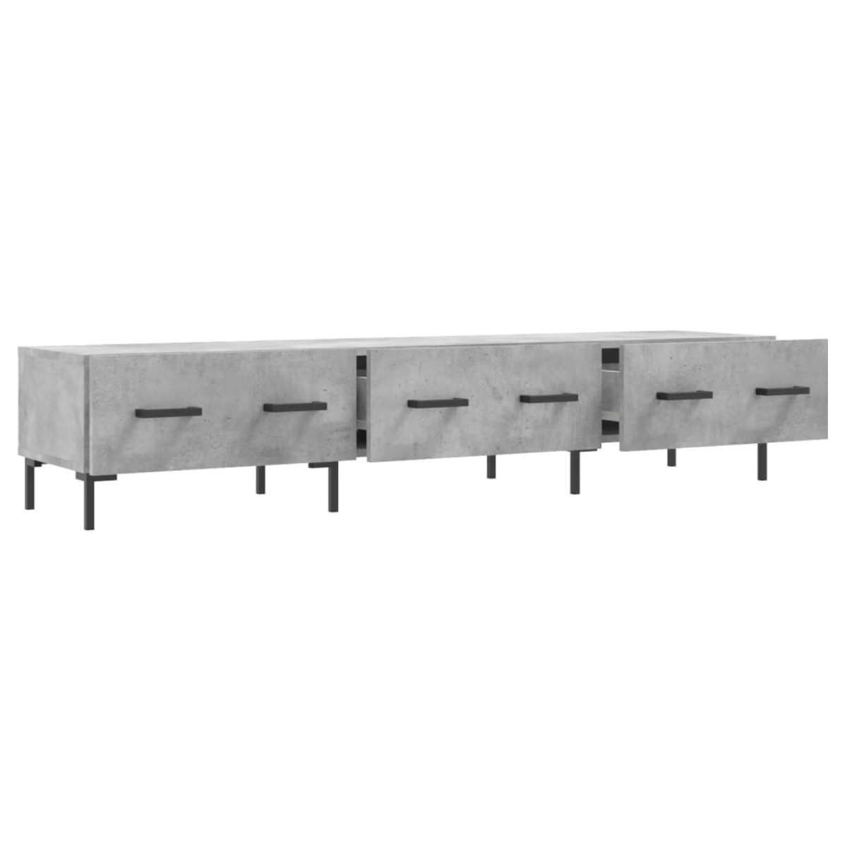 vidaXL Έπιπλο Τηλεόρασης Γκρι Σκυροδέματος 150x36x30 εκ. Επεξ. Ξύλο