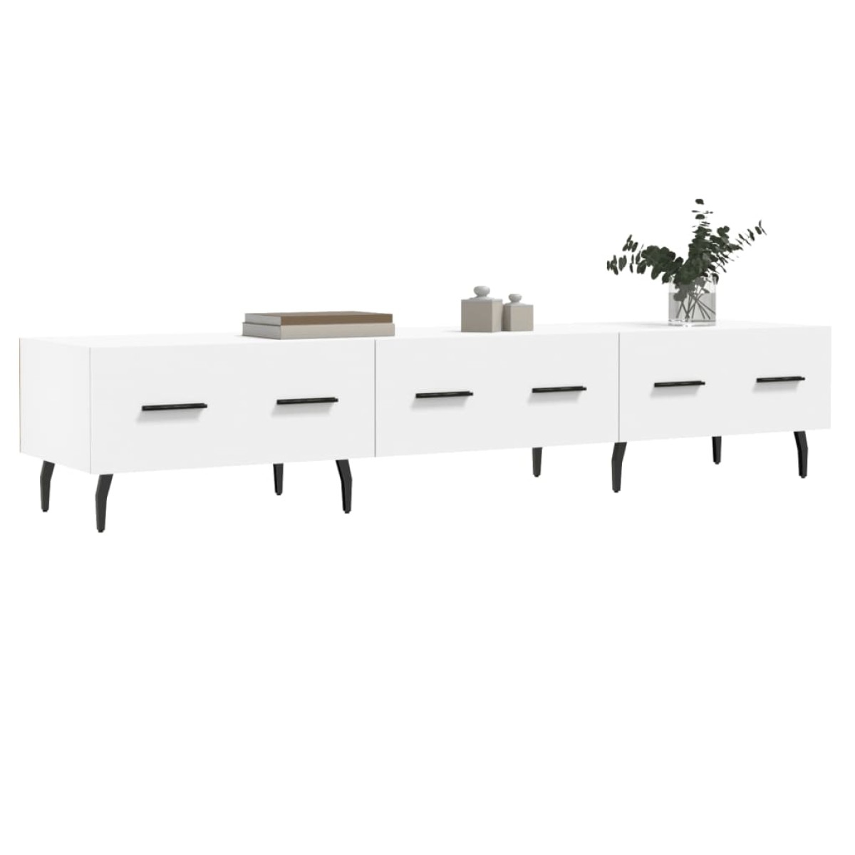 vidaXL Έπιπλο Τηλεόρασης Λευκό 150x36x30 εκ. από Επεξεργασμένο Ξύλο