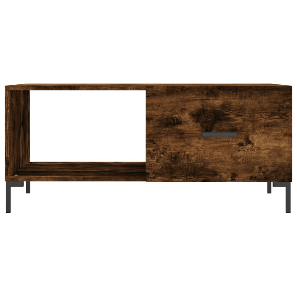 vidaXL Τραπεζάκι Σαλονιού Καπνιστή Δρυς 90x50x40 εκ. Επεξεργασμ. Ξύλο
