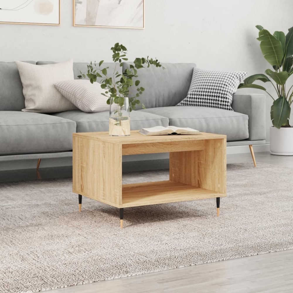 vidaXL Τραπεζάκι Σαλονιού Sonoma Δρυς 60x50x40 εκ. από Επεξεργ. Ξύλο