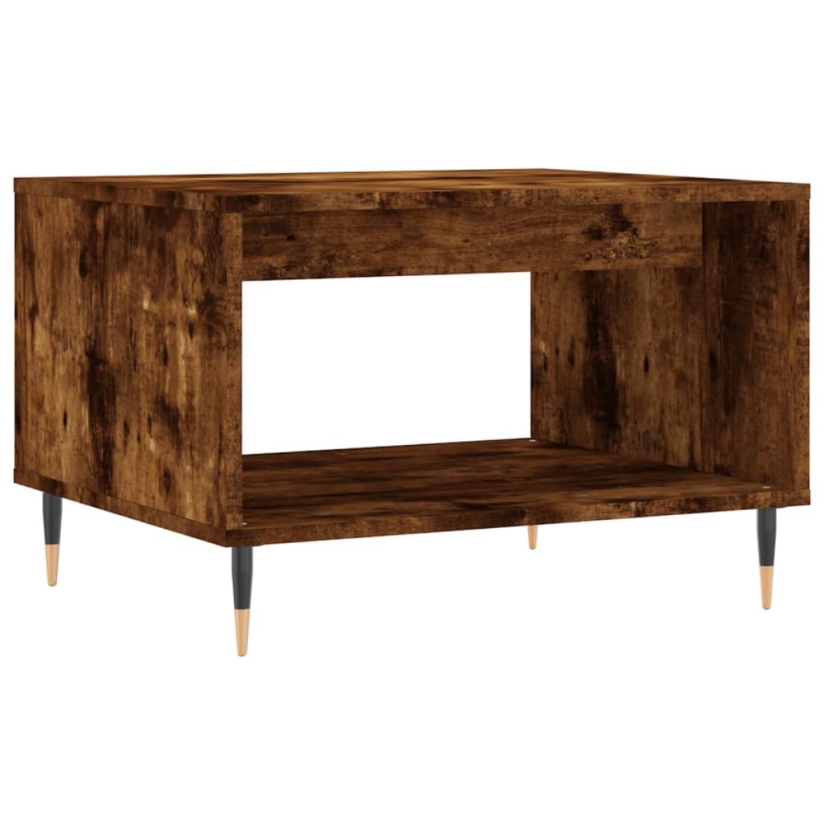 vidaXL Τραπεζάκι Σαλονιού Καπνιστή Δρυς 60x50x40 εκ. Επεξεργ. Ξύλο