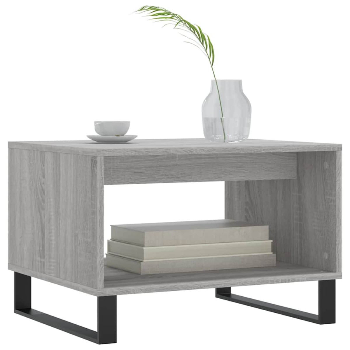 vidaXL Τραπεζάκι Σαλονιού Γκρι Sonoma 60x50x40 εκ. από Επεξεργ. Ξύλο