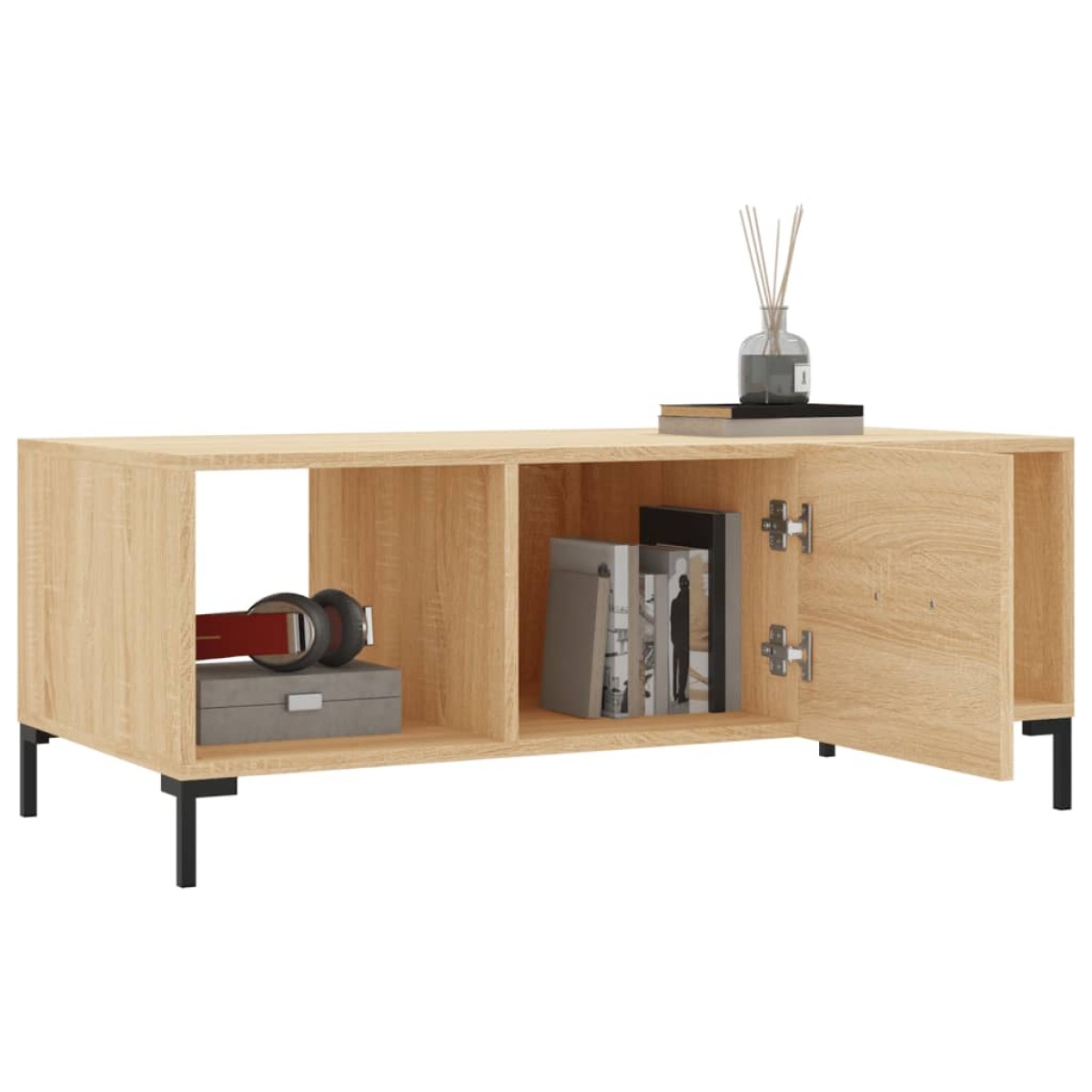 vidaXL Τραπεζάκι Σαλονιού Sonoma Δρυς 102x50x40 εκ. από Επεξεργ. Ξύλο