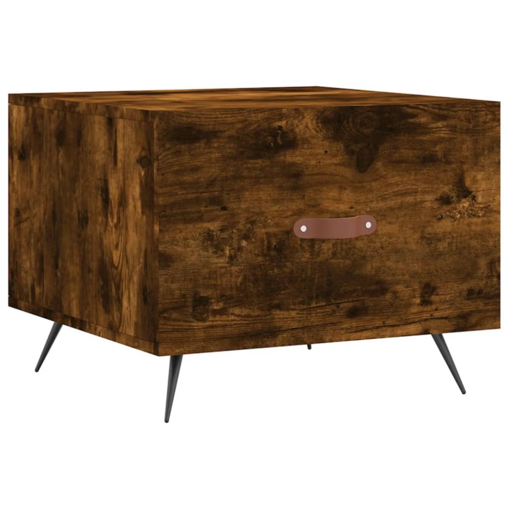vidaXL Τραπεζάκι Σαλονιού Καπνιστή Δρυς 50x50x40 εκ. Επεξεργασμ. Ξύλο