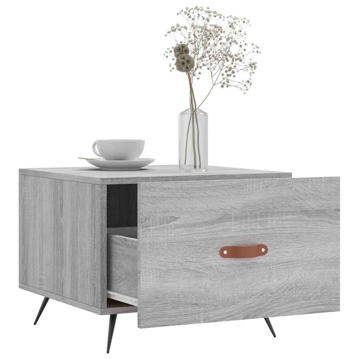 vidaXL Τραπεζάκι Σαλονιού Γκρι Sonoma 50x50x40 εκ. Επεξεργασμένο Ξύλο