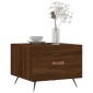 vidaXL Τραπεζάκια Σαλονιού 2 τεμ Brown Oak 50x50x40 εκ Επεξ. Ξύλο