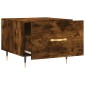 vidaXL Τραπεζάκια Σαλονιού 2 τεμ Καπνιστή Oak 50x50x40 εκ Επεξ. Ξύλο