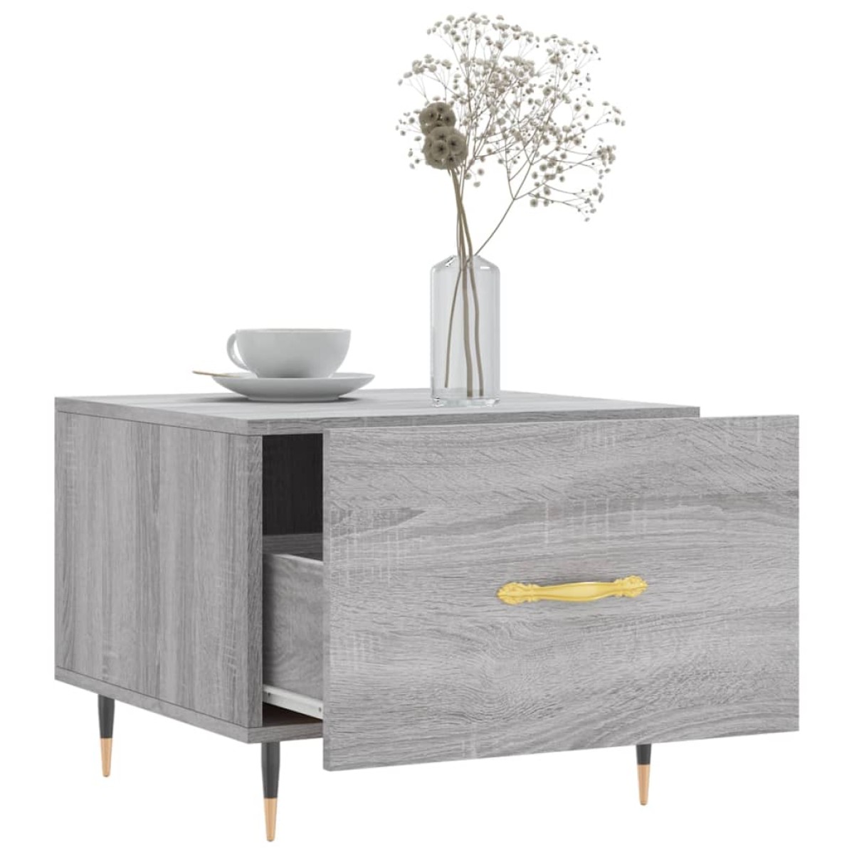 vidaXL Τραπεζάκι Σαλονιού Γκρι Sonoma 50x50x40 εκ. Επεξεργασμένο Ξύλο