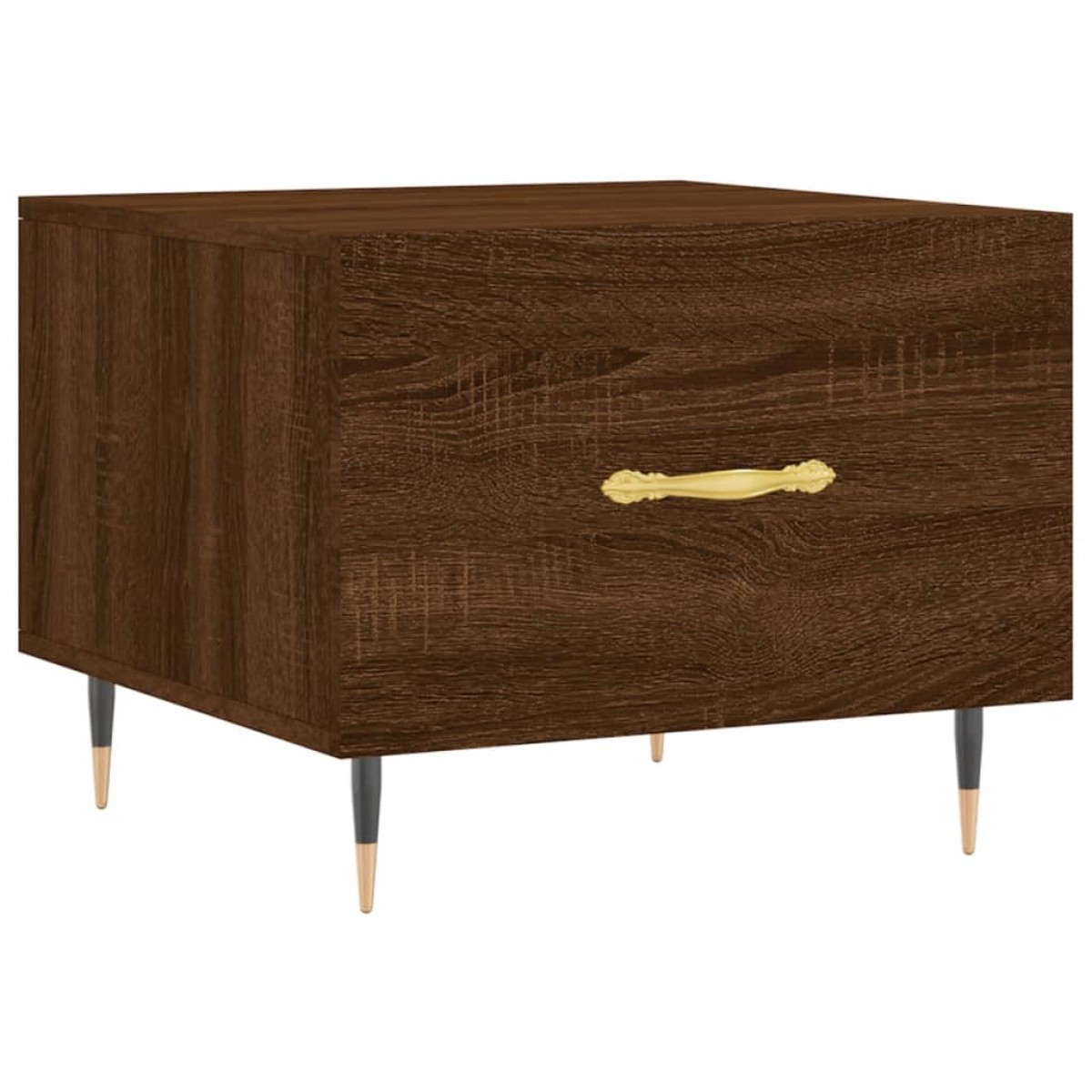 vidaXL Τραπεζάκια Σαλονιού 2 τεμ Brown Oak 50x50x40 εκ Επεξ. Ξύλο