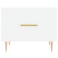 vidaXL Τραπεζάκι Σαλονιού Λευκό 50 x 50 x 40 εκ. από Επεξεργ. Ξύλο