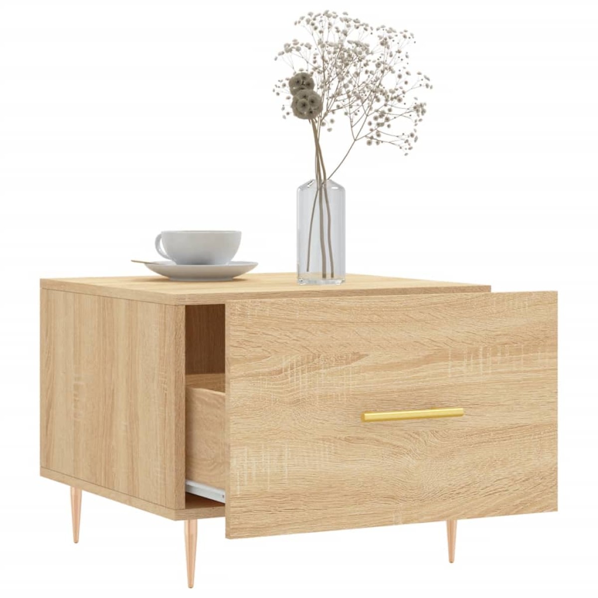 vidaXL Τραπεζάκι Σαλονιού Sonoma Δρυς 50x50x40 εκ. Επεξεργασμένο Ξύλο