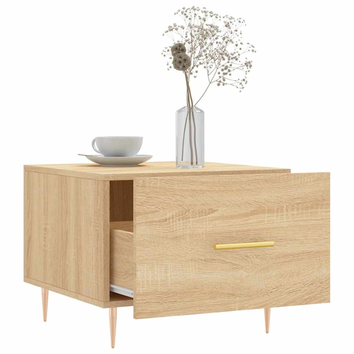 vidaXL Τραπεζάκια Σαλονιού 2 τεμ Sonoma Δρυς 50x50x40 εκ Επεξ. Ξύλο
