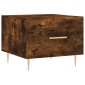 vidaXL Τραπεζάκια Σαλονιού 2 τεμ Καπνιστή Oak 50x50x40 εκ Επεξ. Ξύλο