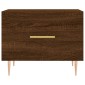vidaXL Τραπεζάκια Σαλονιού 2 τεμ Brown Oak 50x50x40 εκ Επεξ. Ξύλο