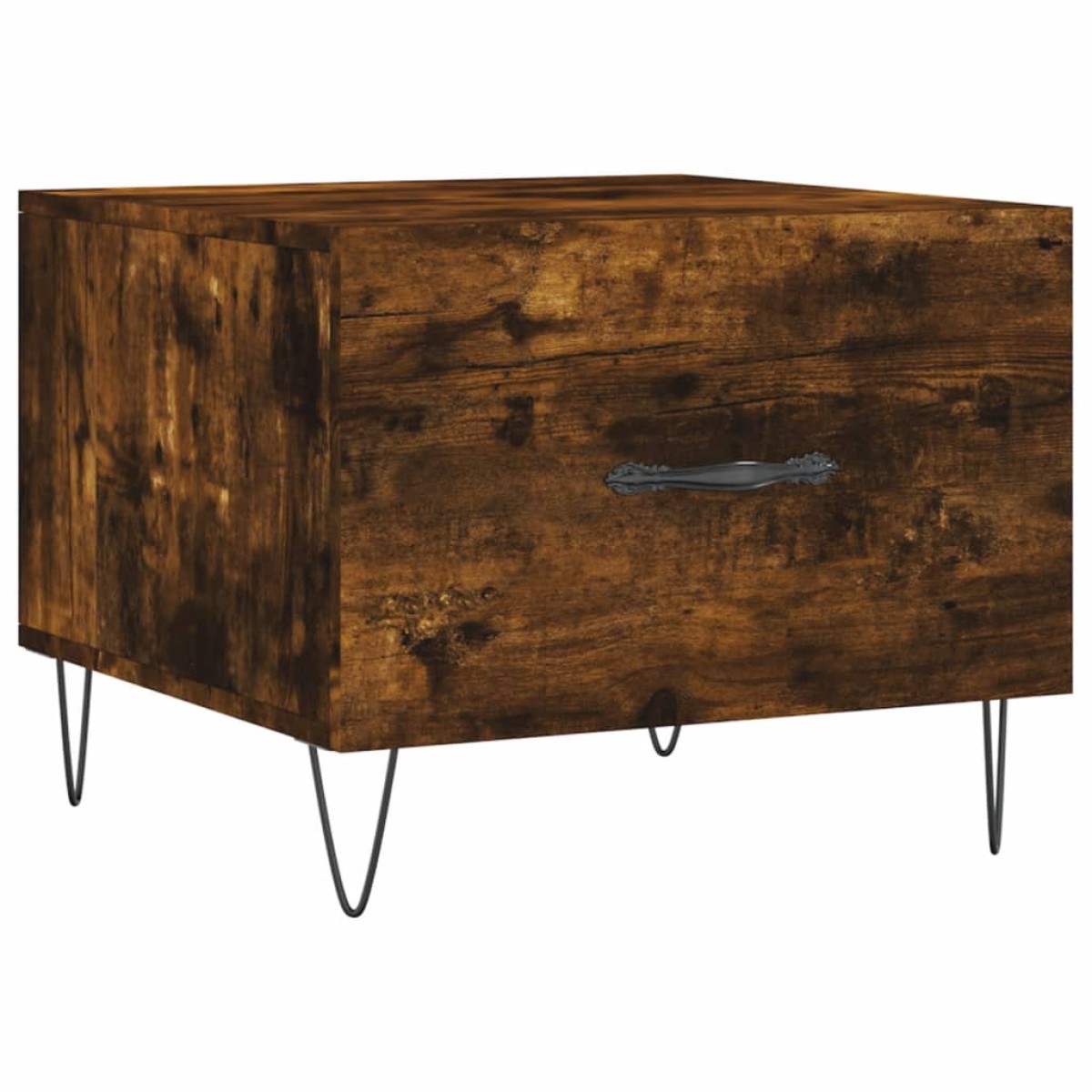 vidaXL Τραπεζάκια Σαλονιού 2 τεμ Καπνιστή Oak 50x50x40 εκ Επεξ. Ξύλο