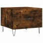 vidaXL Τραπεζάκια Σαλονιού 2 τεμ Καπνιστή Oak 50x50x40 εκ Επεξ. Ξύλο