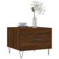 vidaXL Τραπεζάκια Σαλονιού 2 τεμ Brown Oak 50x50x40 εκ Επεξ. Ξύλο