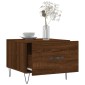vidaXL Τραπεζάκια Σαλονιού 2 τεμ Brown Oak 50x50x40 εκ Επεξ. Ξύλο