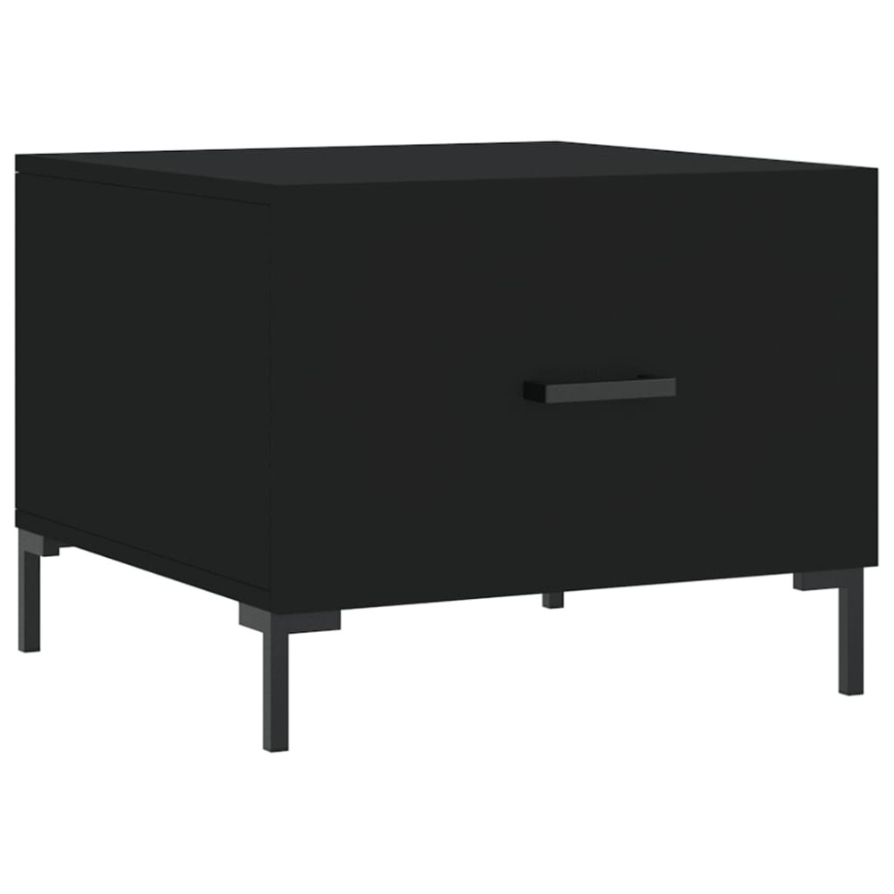 vidaXL Τραπεζάκι Σαλονιού Μαύρο 50x50x40 εκ. από Επεξεργασμένο Ξύλο