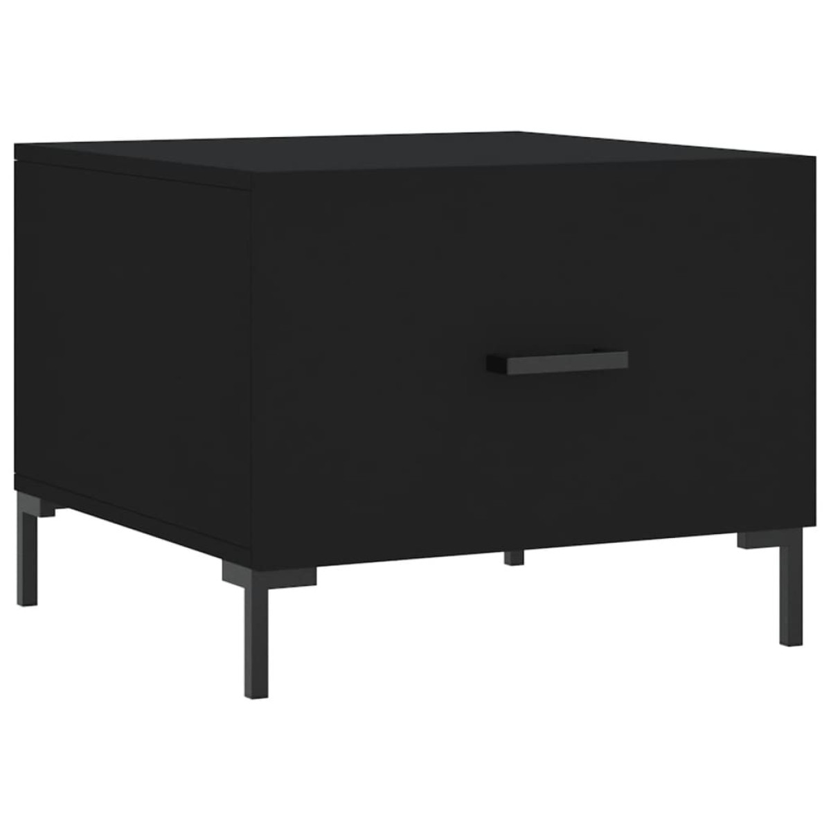 vidaXL Τραπεζάκια Σαλονιού 2 τεμ. Μαύρα 50x50x40 εκ. Επεξεργ. Ξύλο