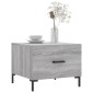 vidaXL Τραπεζάκι Σαλονιού Γκρι Sonoma 50x50x40 εκ. Επεξεργασμένο Ξύλο