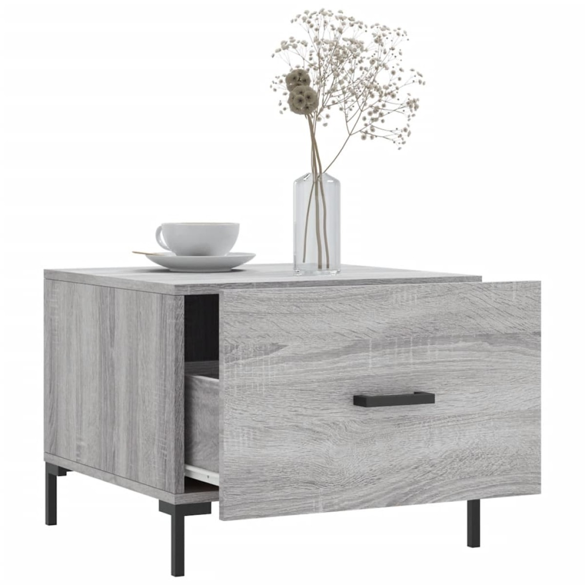 vidaXL Τραπεζάκι Σαλονιού Γκρι Sonoma 50x50x40 εκ. Επεξεργασμένο Ξύλο