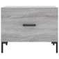 vidaXL Τραπεζάκι Σαλονιού Γκρι Sonoma 50x50x40 εκ. Επεξεργασμένο Ξύλο
