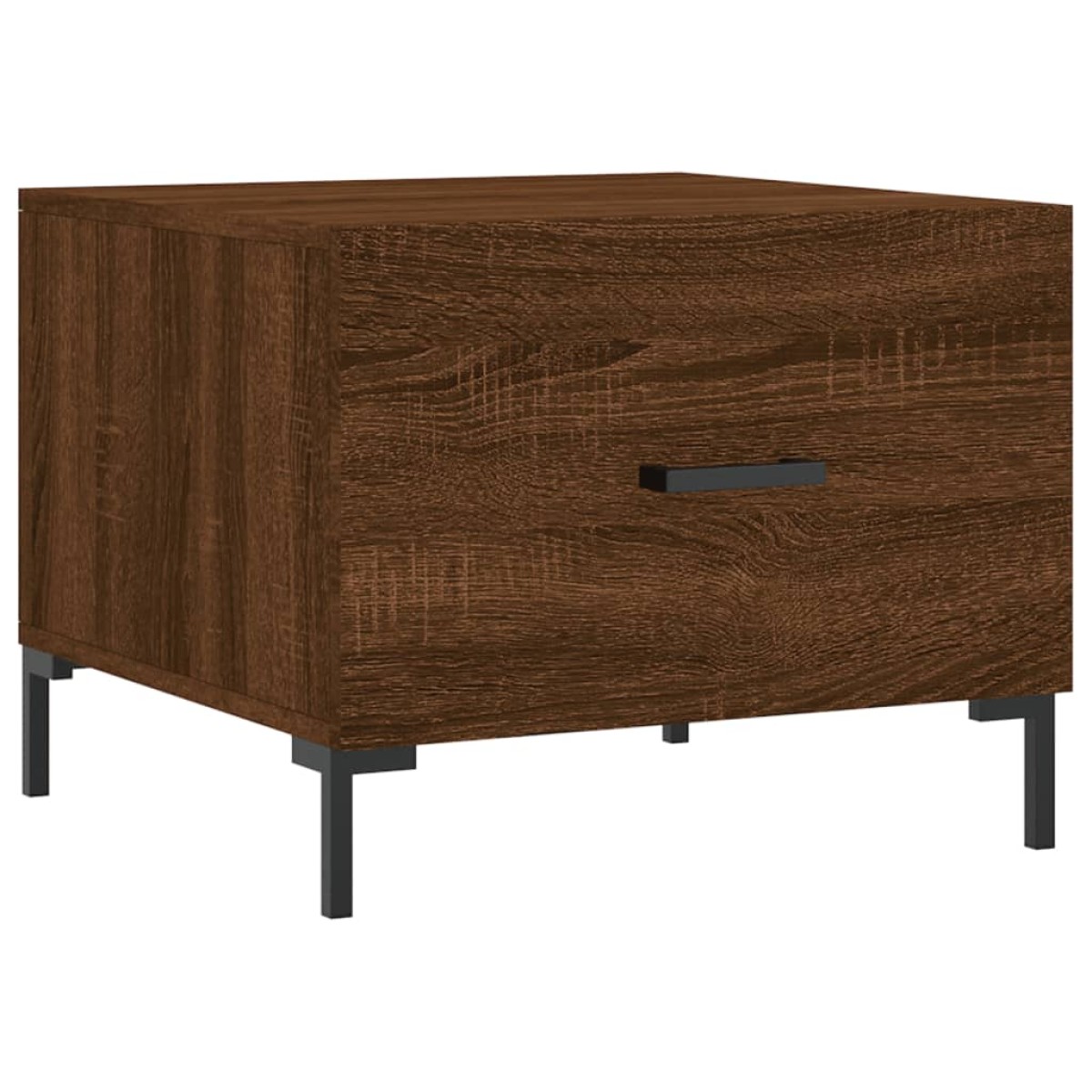 vidaXL Τραπεζάκια Σαλονιού 2 τεμ Brown Oak 50x50x40 εκ Επεξ. Ξύλο