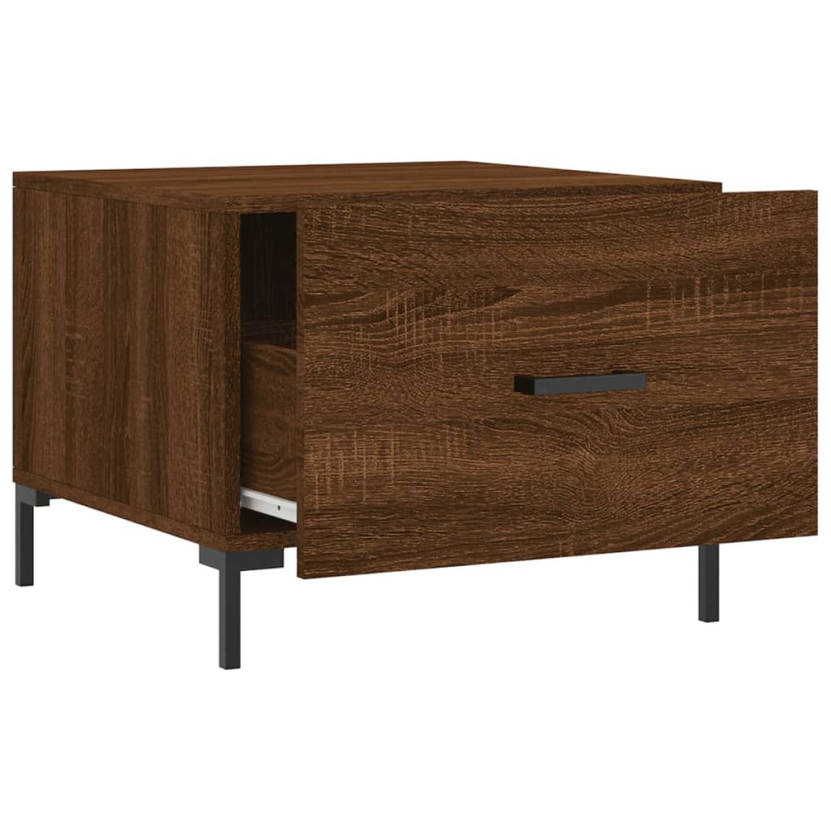 vidaXL Τραπεζάκια Σαλονιού 2 τεμ Brown Oak 50x50x40 εκ Επεξ. Ξύλο