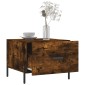vidaXL Τραπεζάκια Σαλονιού 2 τεμ Καπνιστή Oak 50x50x40 εκ Επεξ. Ξύλο