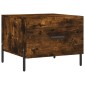 vidaXL Τραπεζάκια Σαλονιού 2 τεμ Καπνιστή Oak 50x50x40 εκ Επεξ. Ξύλο