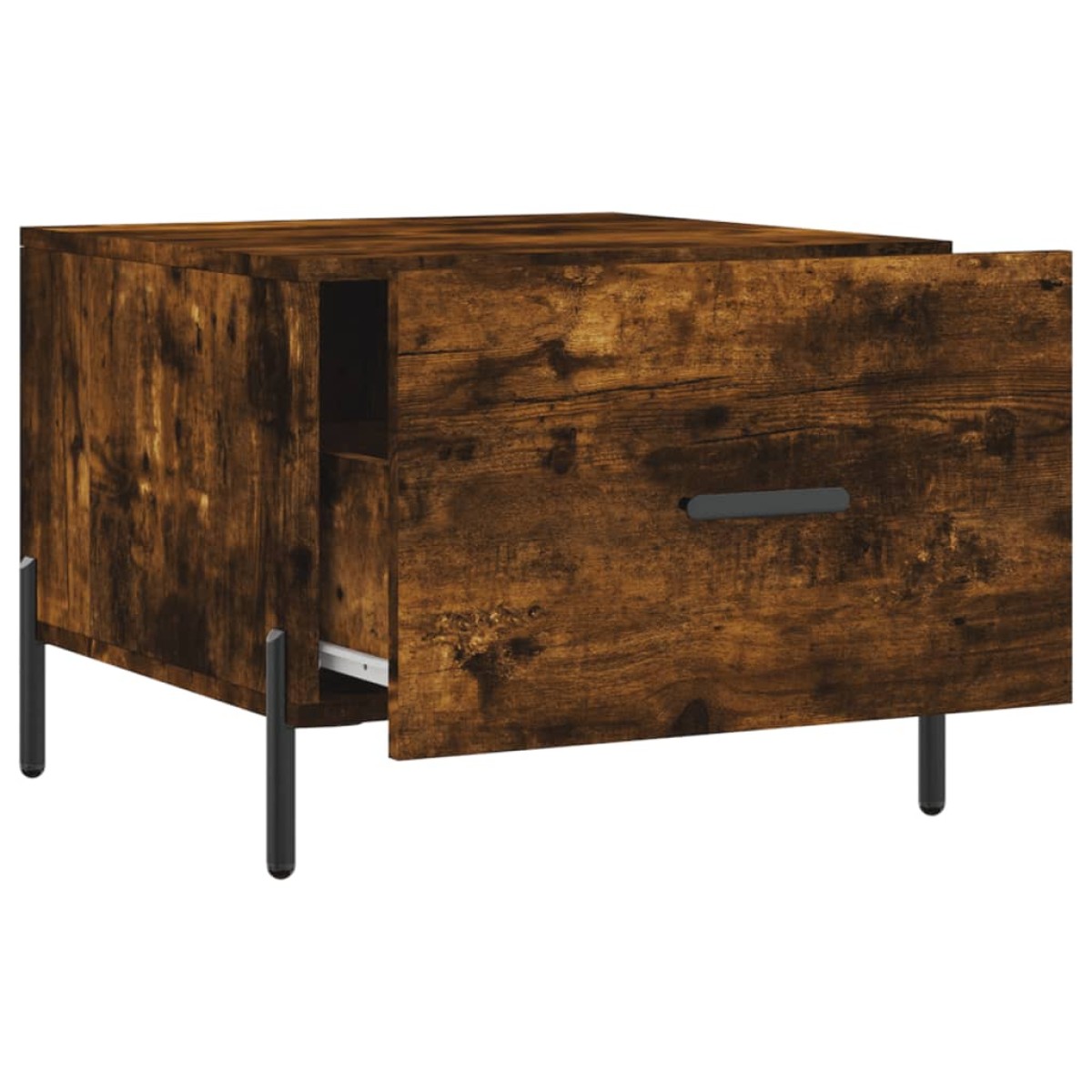 vidaXL Τραπεζάκια Σαλονιού 2 τεμ Καπνιστή Oak 50x50x40 εκ Επεξ. Ξύλο