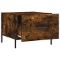 vidaXL Τραπεζάκια Σαλονιού 2 τεμ Καπνιστή Oak 50x50x40 εκ Επεξ. Ξύλο