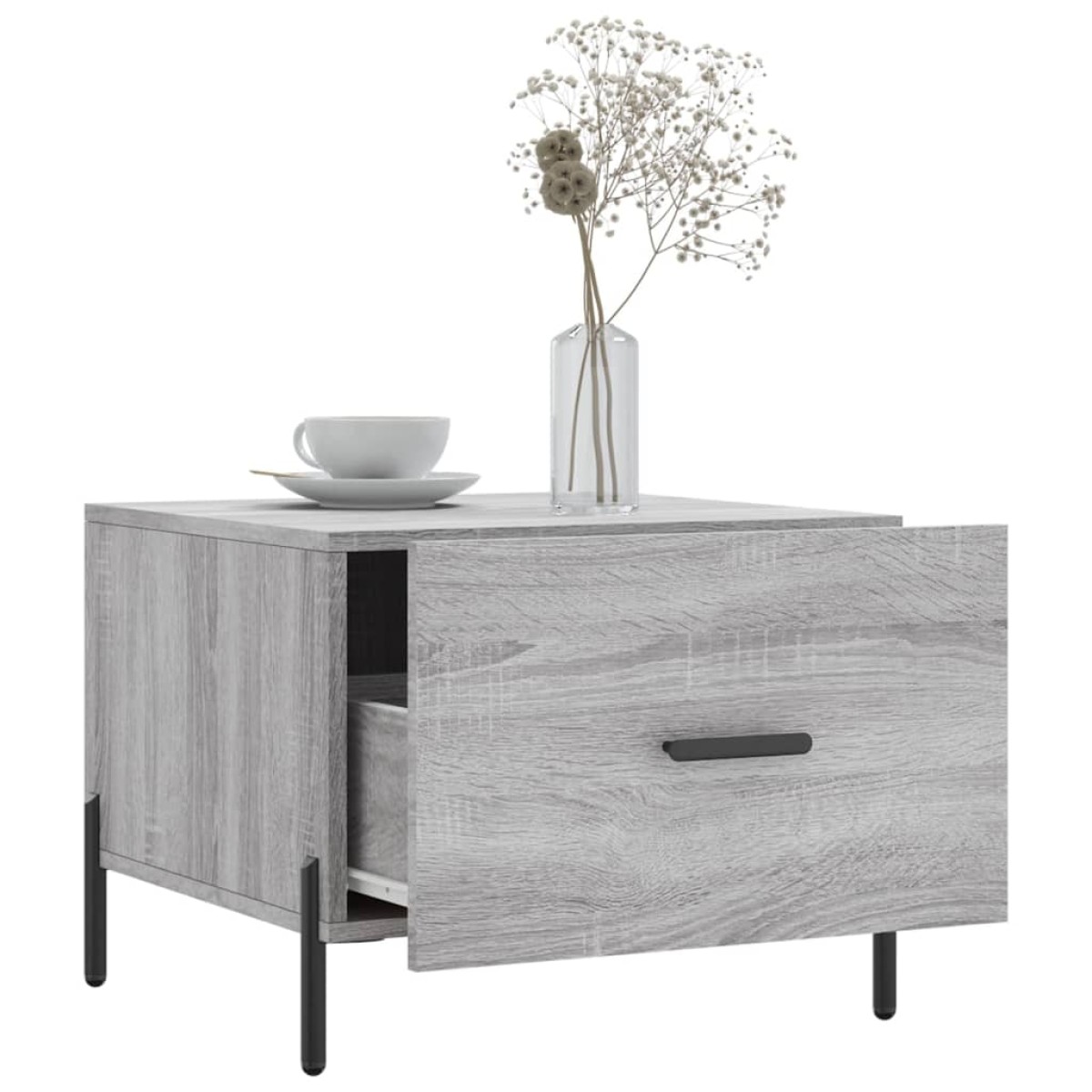 vidaXL Τραπεζάκι Σαλονιού Γκρι Sonoma 50x50x40 εκ. Επεξεργασμένο Ξύλο