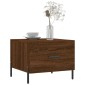 vidaXL Τραπεζάκια Σαλονιού 2 τεμ Brown Oak 50x50x40 εκ Επεξ. Ξύλο