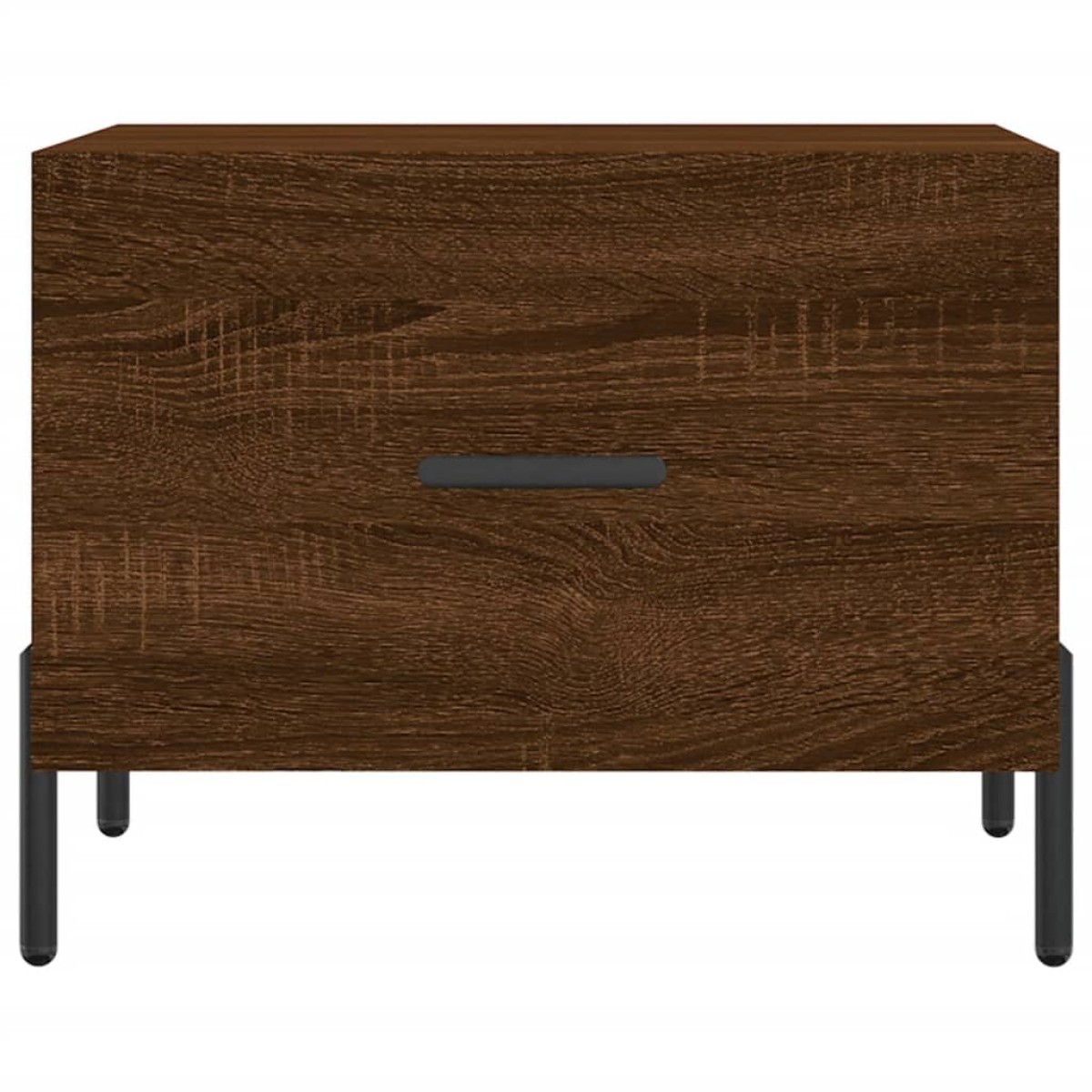vidaXL Τραπεζάκια Σαλονιού 2 τεμ Brown Oak 50x50x40 εκ Επεξ. Ξύλο