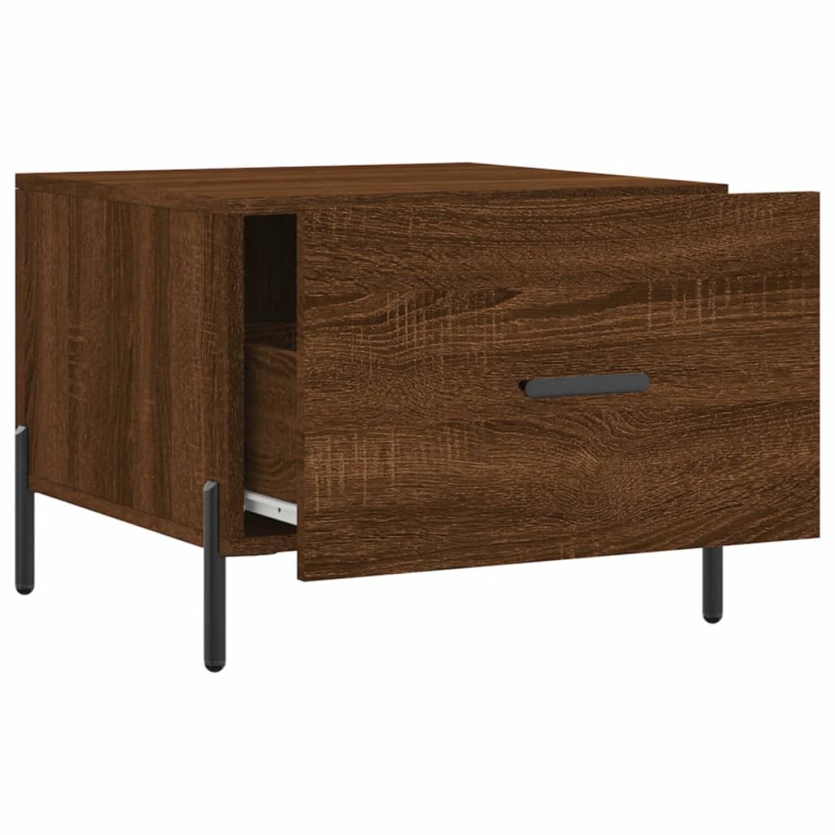 vidaXL Τραπεζάκια Σαλονιού 2 τεμ Brown Oak 50x50x40 εκ Επεξ. Ξύλο