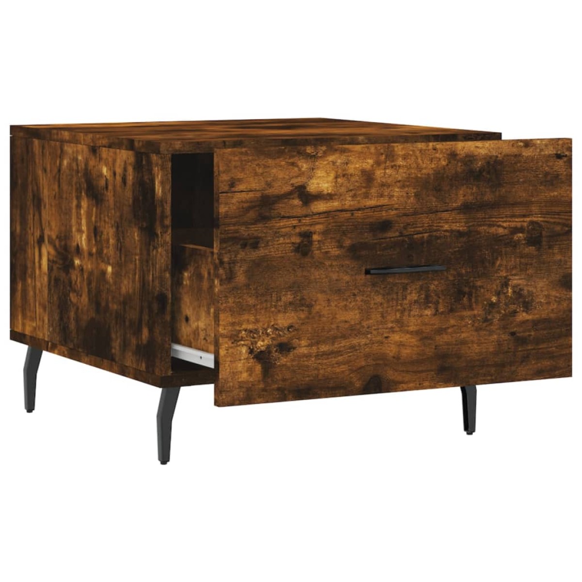 vidaXL Τραπεζάκια Σαλονιού 2 τεμ Καπνιστή Oak 50x50x40 εκ Επεξ. Ξύλο