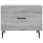 vidaXL Τραπεζάκι Σαλονιού Γκρι Sonoma 50x50x40 εκ. Επεξεργασμένο Ξύλο