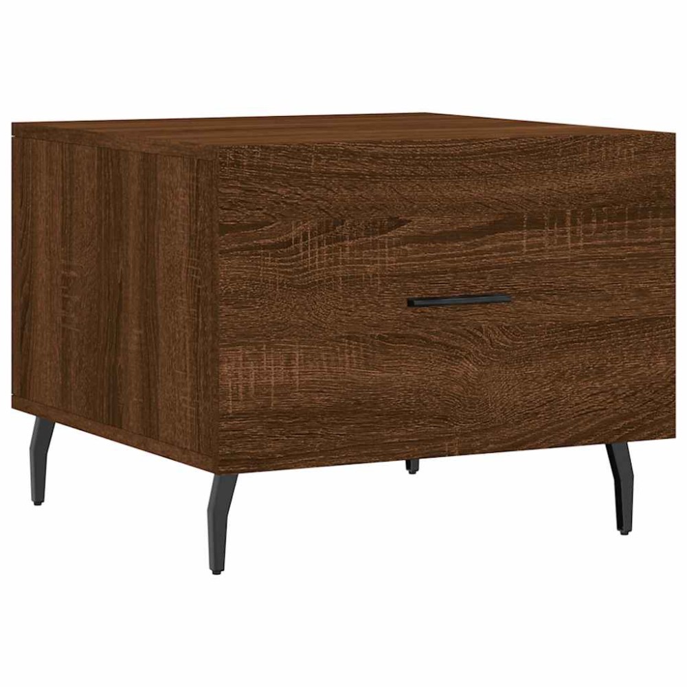 vidaXL Τραπεζάκι Σαλονιού Καφέ Δρυς 50x50x40 εκ. Επεξεργασμένο Ξύλο