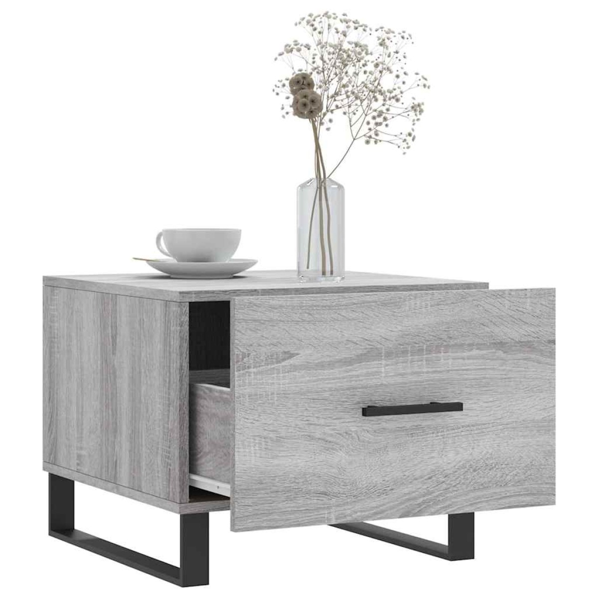 vidaXL Τραπεζάκι Σαλονιού Γκρι Sonoma 50x50x40 εκ. Επεξεργασμένο Ξύλο