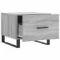 vidaXL Τραπεζάκι Σαλονιού Γκρι Sonoma 50x50x40 εκ. Επεξεργασμένο Ξύλο