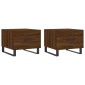vidaXL Τραπεζάκια Σαλονιού 2 τεμ Brown Oak 50x50x40 εκ Επεξ. Ξύλο