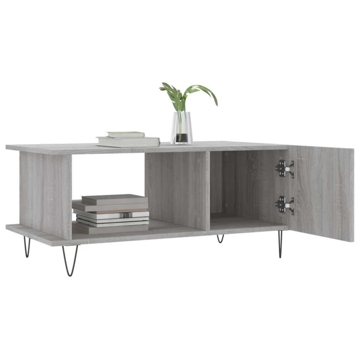 vidaXL Τραπεζάκι Σαλονιού Γκρι Sonoma 90x50x40 εκ. Επεξεργασμένο Ξύλο