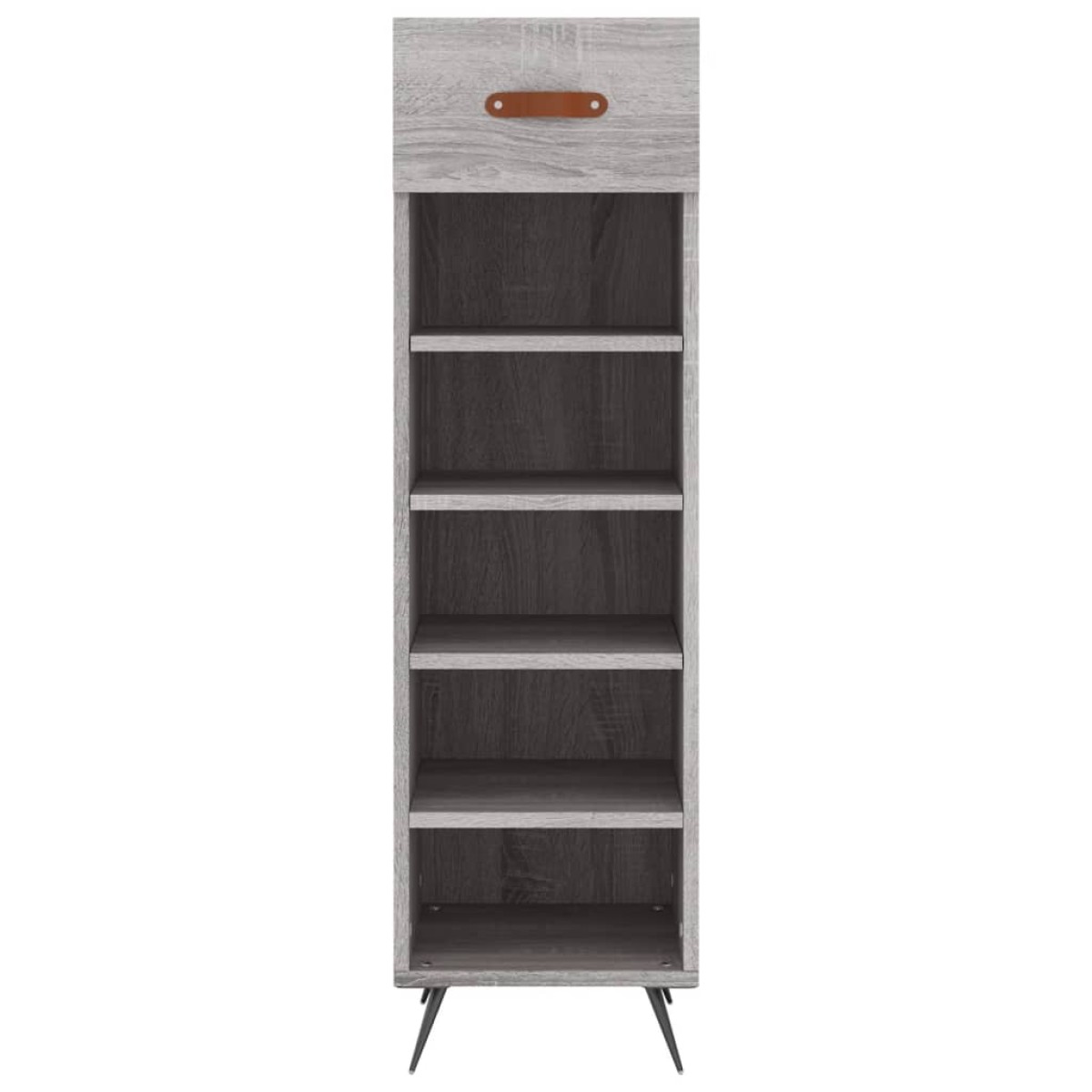 vidaXL Παπουτσοθήκη Γκρι Sonoma 30x35x105 εκ. από Επεξεργασμένο Ξύλο