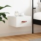 vidaXL Κομοδίνο Επιτοίχιο Λευκά 35 x 35 x 20 εκ.