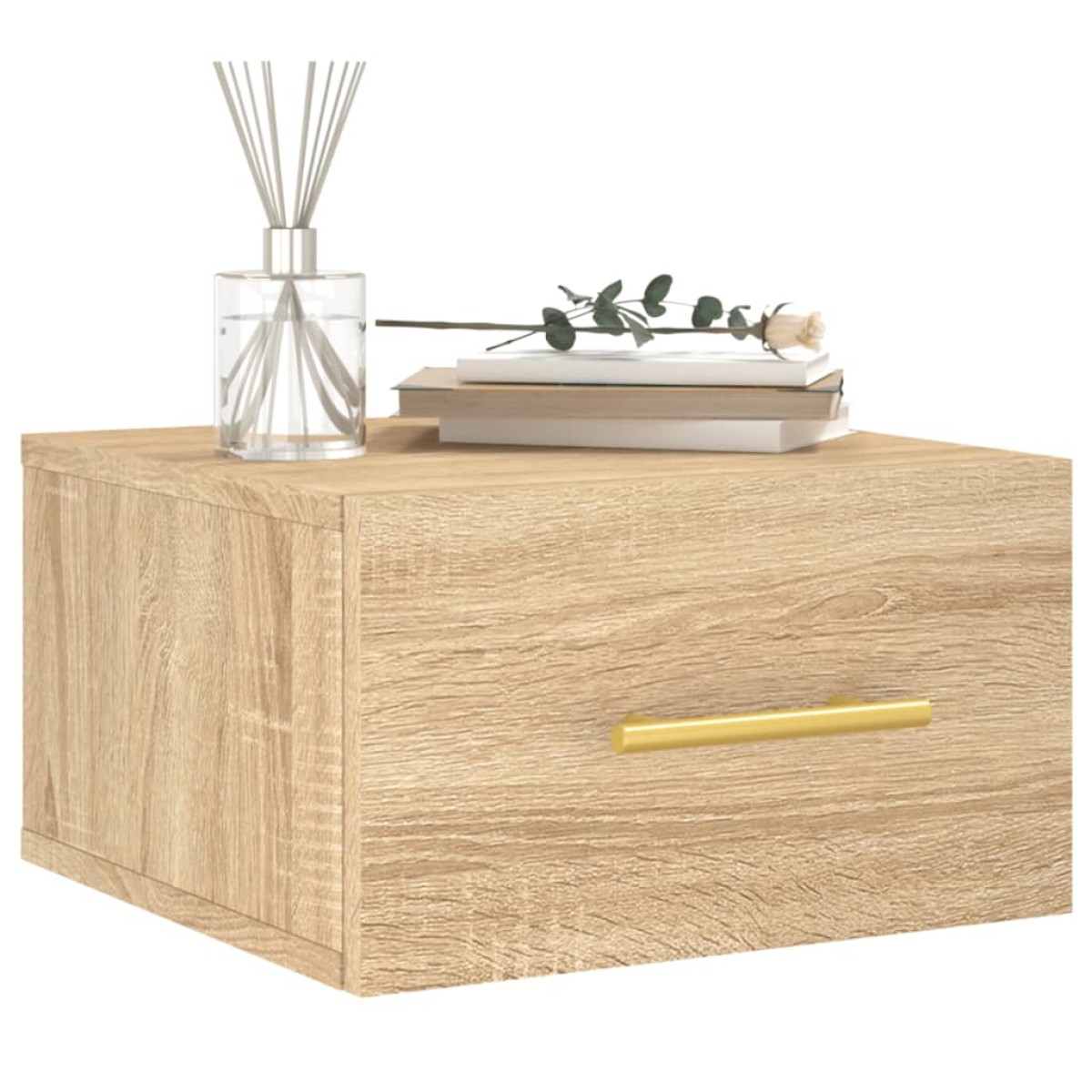 vidaXL Κομοδίνα Επιτοίχια Sonoma Δρυς 35 x 35 x 20 εκ.
